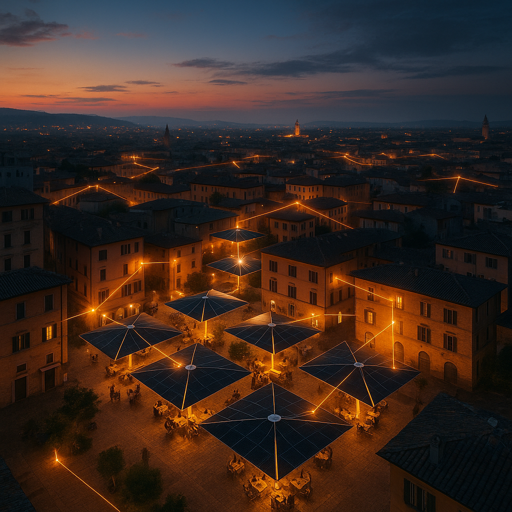 Solar Garden — community microgrid hub